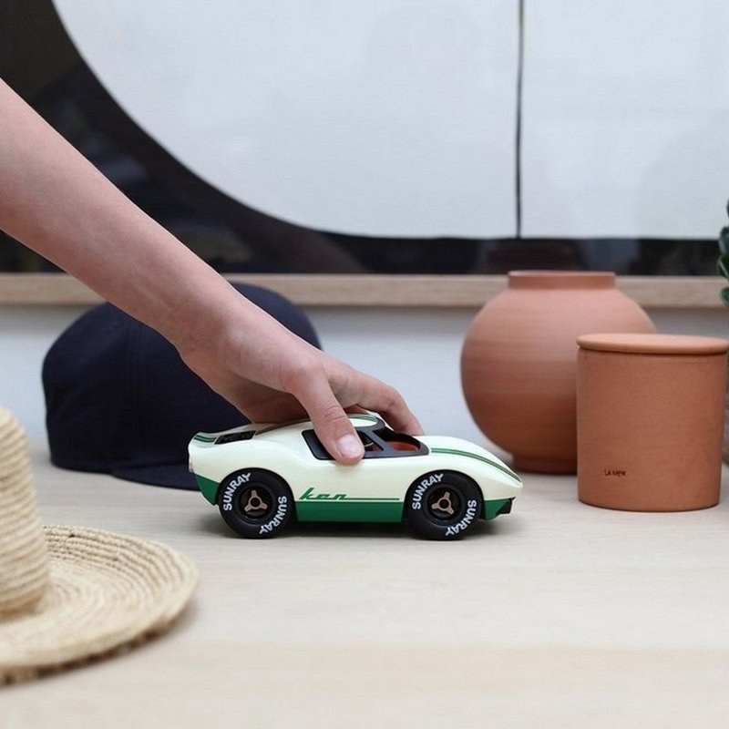 Playforever KEN耐力賽車 (米白綠) - 擺飾/家飾品 - 塑膠 