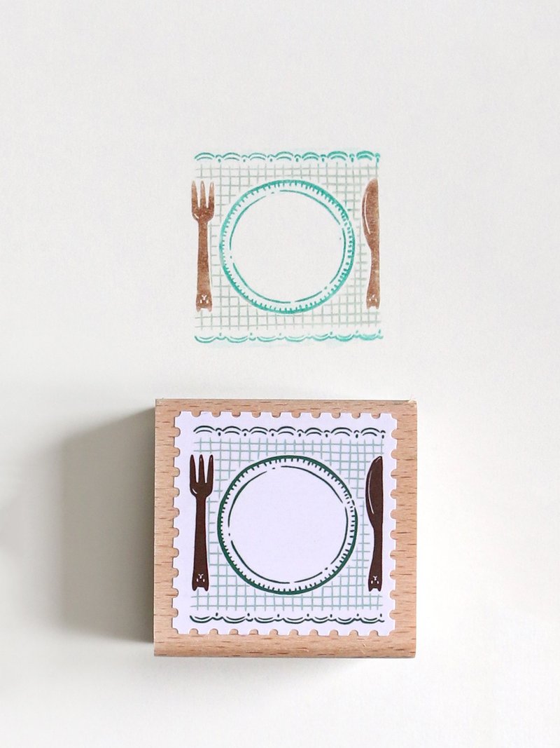 西式餐桌 原創自由拼色印章 日本TaiyopineFineColor製造 - 印章/印台 - 木頭 