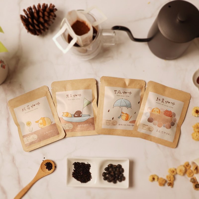 [Liangshan Shuibo] Island Flower and Fruit Coffee_Comprehensive Group - Coffee - Fresh Ingredients Brown