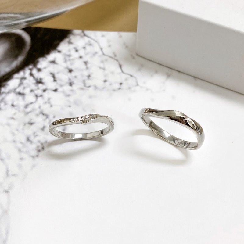 Eternal Destiny_Pair of rings | 14K, 9K, 925 sterling silver - แหวนคู่ - เครื่องประดับ 