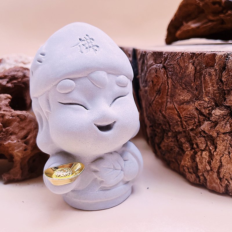 [Gift] The disaster is lifted and Jigong Living Buddha is blessed by the good god and incense-expanding Stone - Stuffed Dolls & Figurines - Cement 