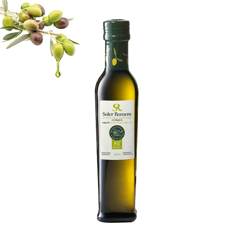 Soler Romero Organic Extra Virgin Olive Oil 250ml - Other - Glass Green