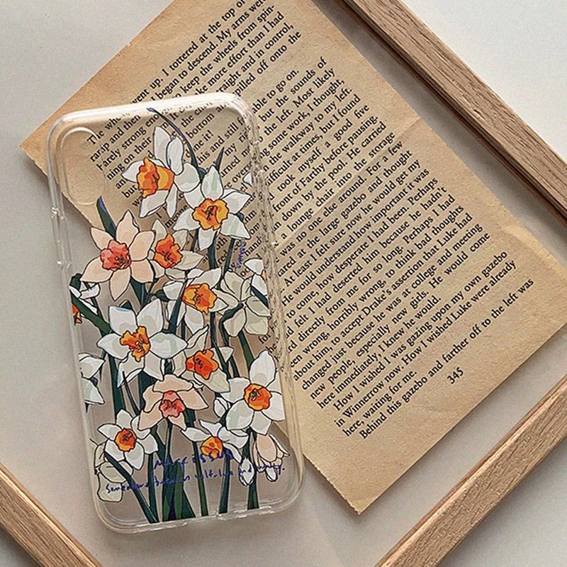 水仙花｜MagSafe 晶透硬殼手機殼 - 手機殼/手機套 - 其他材質 多色