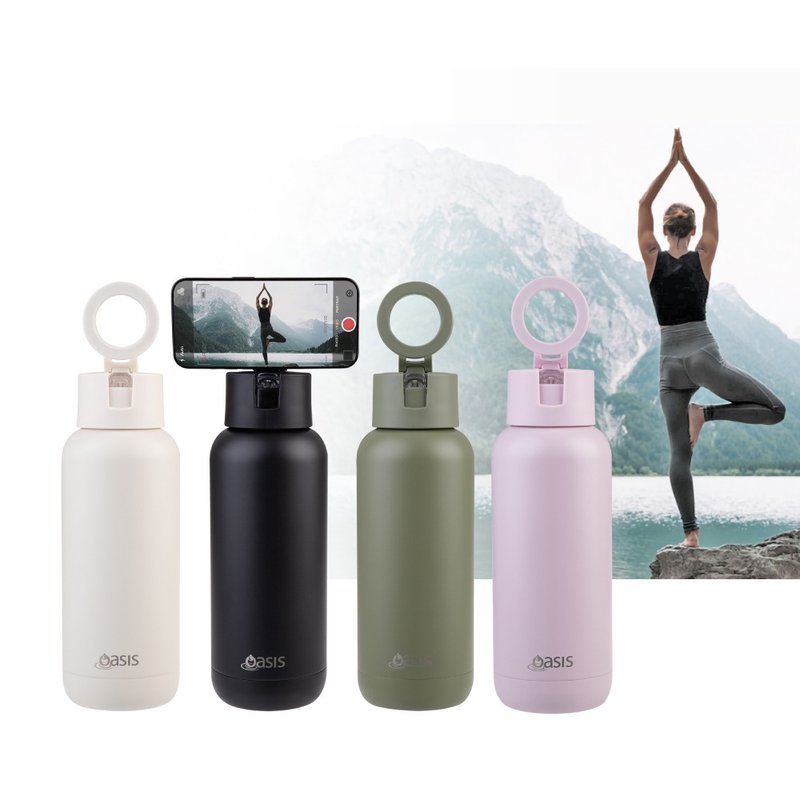 Oasis 三層磁吸陶瓷保溫/保冰瓶 1000ml - 保溫瓶/保溫杯 - 不鏽鋼 多色