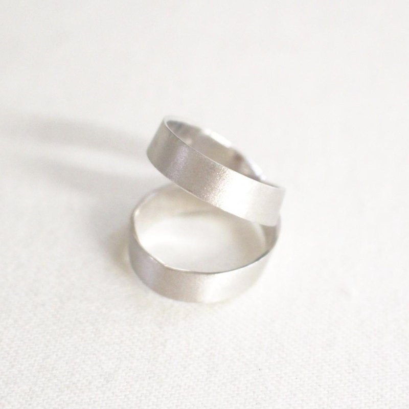 Silver reversible ring Silver color - แหวนทั่วไป - โลหะ สีเงิน
