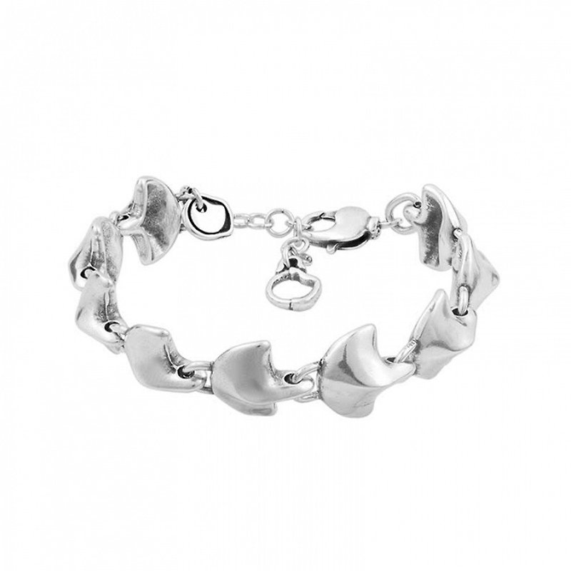 Small ginkgo bracelet - Bracelets - Other Metals Silver