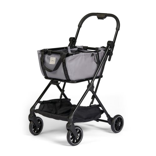 mysmooi 【mysmooi 購物推車】大容量、小體積、好收納、秒收折 (簡約灰)