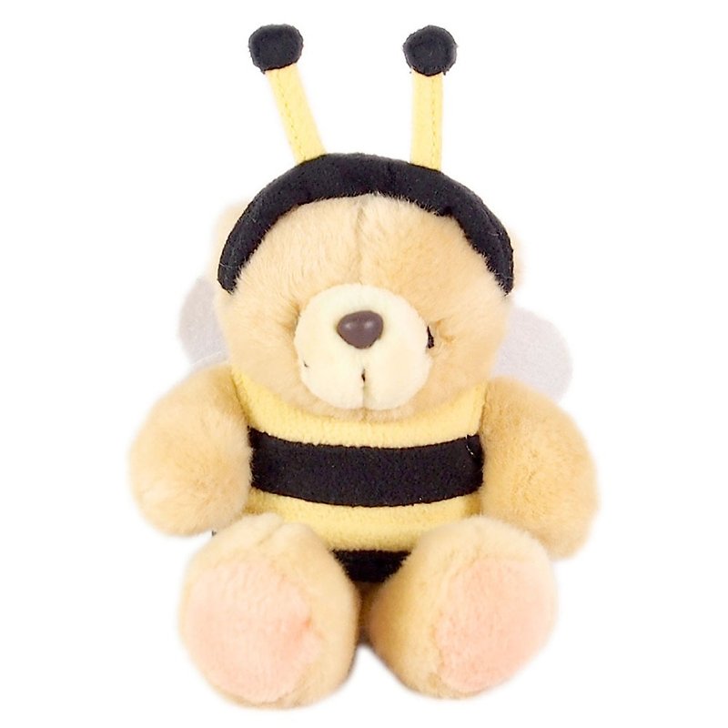 4.5 inches/bee fluffy bear [Hallmark-ForeverFriends fluff-cross dress series] - ตุ๊กตา - วัสดุอื่นๆ สีทอง