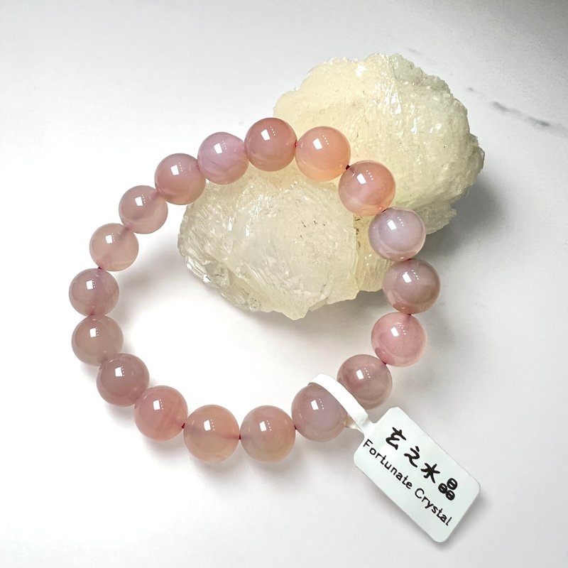 鹽源瑪瑙手串 | 水晶 | 水晶手串 | 水晶手鏈 | 水晶手鍊 - 手鍊/手環 - 水晶 粉紅色