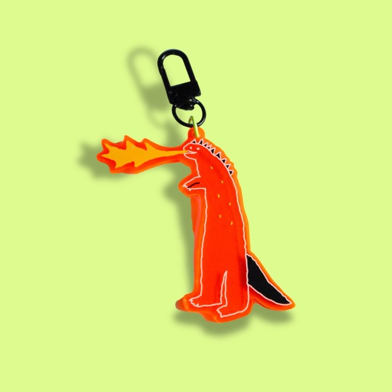 Acrylic Keychain | Godzilla - Keychains - Acrylic Orange