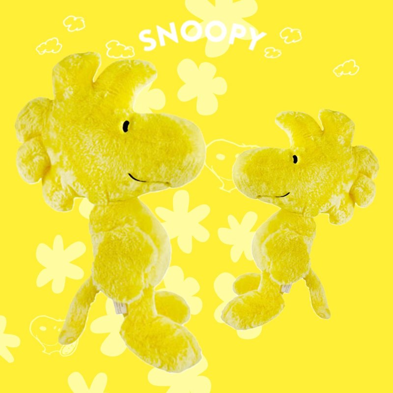 Woodstock Little Yellow Bird Doll-Large Super Easy to Touch 46cm - ตุ๊กตา - เส้นใยสังเคราะห์ สีเหลือง