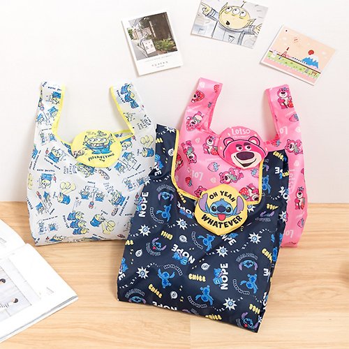hook-shop 生活研究所 DISNEY 迪士尼可收納式購物袋 環保袋 手提袋