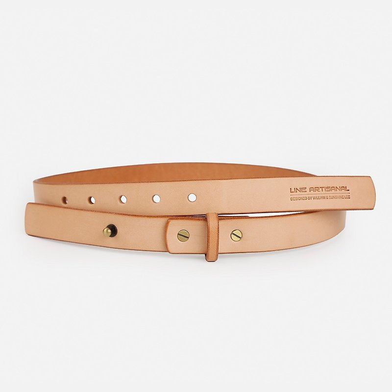 Genuine Leather Belts Khaki - LINE ARTISANAL handmade belt tribute to makr men and women retro leather vegetable tanned cowhide belt