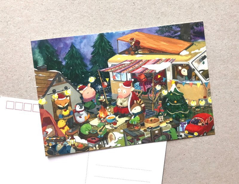 Limited postcards for epidemic prevention personnel. Limited to one per person - การ์ด/โปสการ์ด - กระดาษ สีส้ม