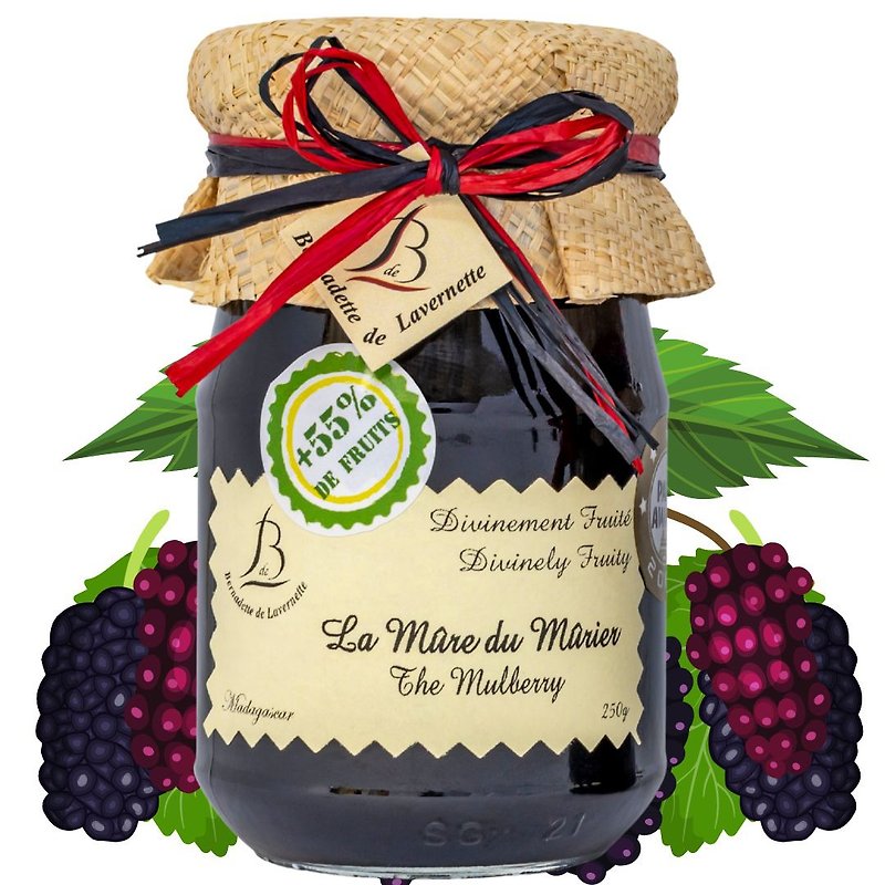 #11 B de L Bronze: Mulberry Jam French Top Jam - Jams & Spreads - Glass 