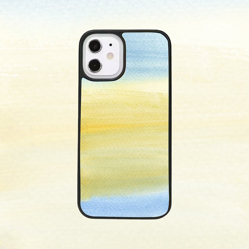 Customized iPhone 14 13 12 11 Pro Case Samsung Watercolor Paint P9 - Phone Cases - Plastic Black