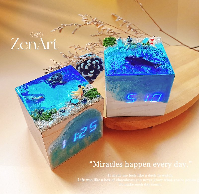 Mind Micro Landscape LED Electronic Digital Clock - Clocks - Wood 
