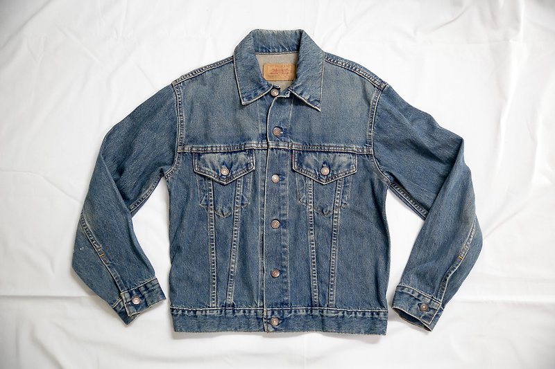 [3thclub Ming Ren Tang] Levis USA LSJ003 vintage denim jacket - Women's Casual & Functional Jackets - Cotton & Hemp Blue