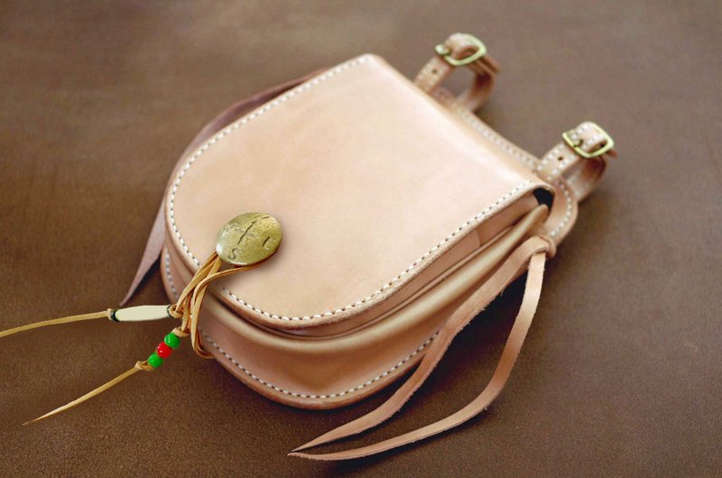 Genuine leather medicine bag - Handbags & Totes - Genuine Leather White