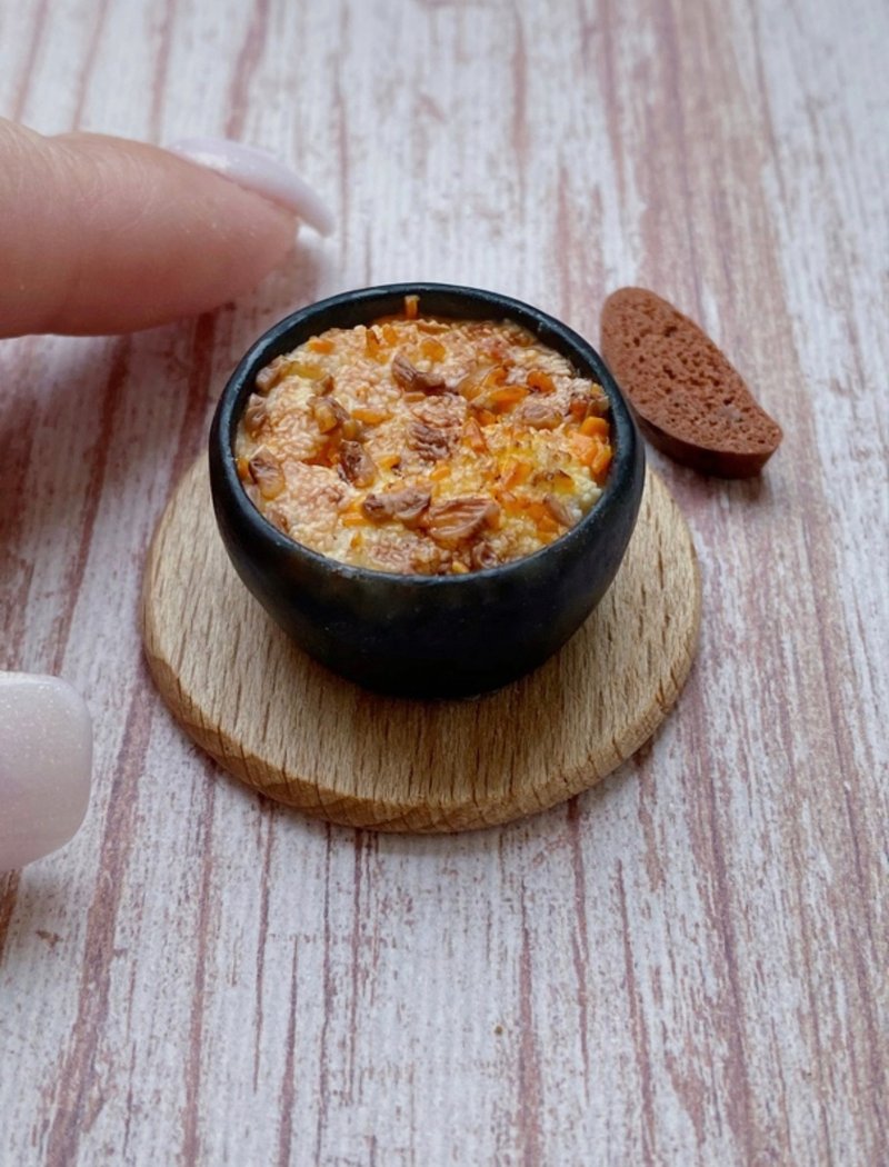 Miniature pilaf. TUTORIAL polymer clay. Mini food. Video. Diy clay pattern. 薄煎饼. - 線上教學/教學影片 - 其他材質 
