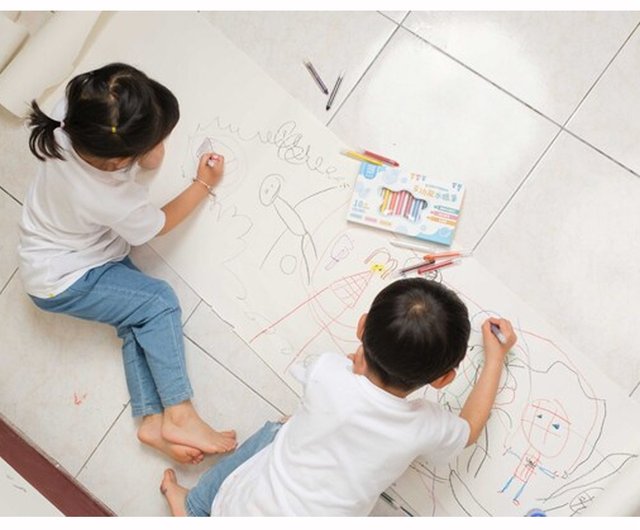 2 Rolls Kids Drawing Paper Roll White Calligraphy Paper Graffiti Drawing  Paper