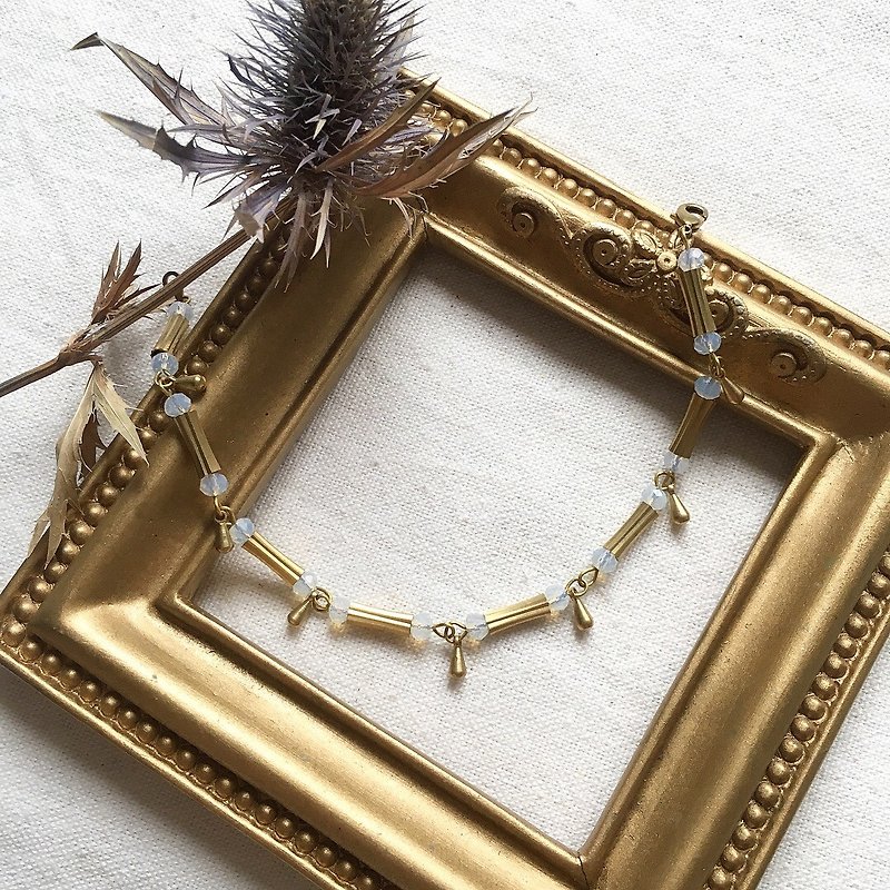 Bracelet dew Bronze opal - สร้อยข้อมือ - ทองแดงทองเหลือง 