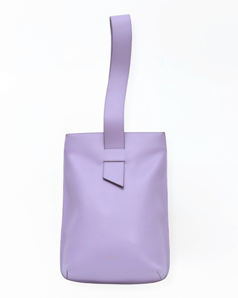 SOULMATTE Large Zen Tote Bag 側背包 仙人掌純素皮革 環保時尚 - 側背包/斜背包 - 其他材質 紫色