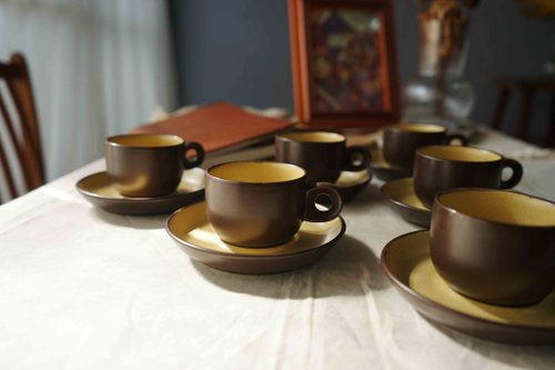 Japanese groceries - Wenqing Cafe Noritake FOLKSTONE Dark Brown Coffee Latte  Cup Set 3 Pieces - Shop imagetheoldstory Teapots & Teacups - Pinkoi