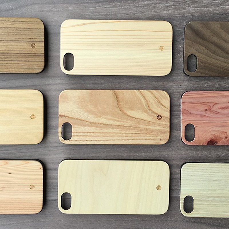 iPhone wooden phone case, i7/i8/i7+/i8+/iX - เคส/ซองมือถือ - ไม้ สีนำ้ตาล