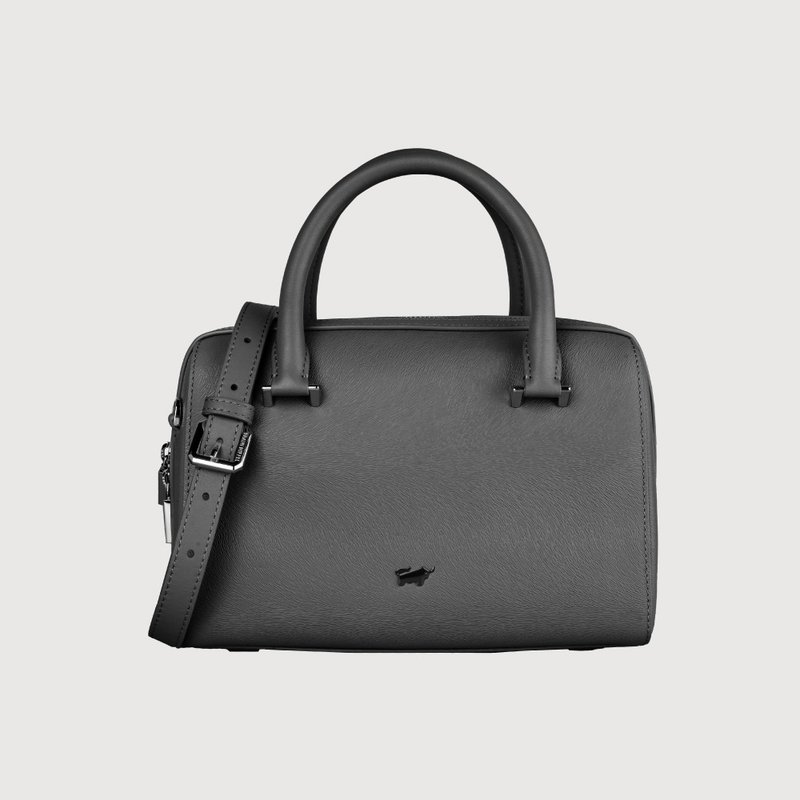 【Complimentary Gift Wrapping Upgrade】Iyana Large Boston Bag - Black / BF853-36-BK - กระเป๋าแมสเซนเจอร์ - หนังแท้ สีดำ