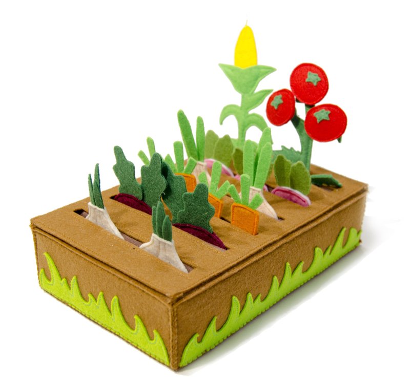 Felt vegetable garden, eco toy Shop FeltKiddyToys Kids' Toys Pinkoi