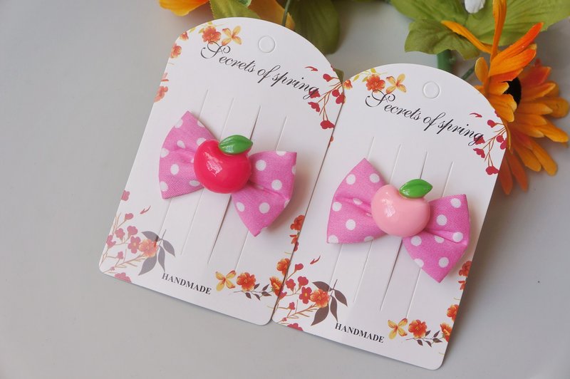 G1-Baby Children Baby Hairpins-Hairpins Hair Bundle Headband Headband Little Apple - เครื่องประดับผม - วัสดุอื่นๆ หลากหลายสี