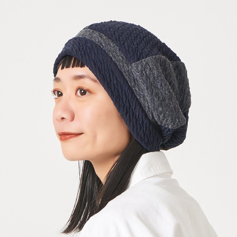 CHARM Parador Rib Collar Beret Slouchy Beanie for Men and Women - หมวก - อะคริลิค สีเทา