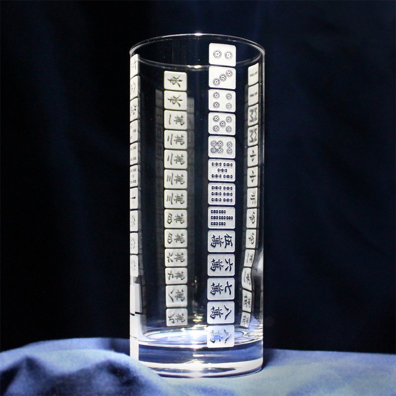 [Everyone is in tenpai!] Hobby Glasses (vol.2) Personalized items (optional) Mahjong - Cups - Glass Transparent