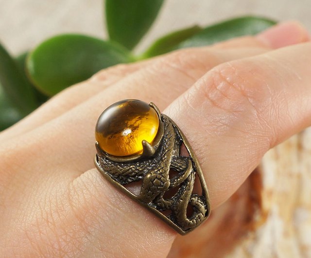 Bronze on sale snake ring