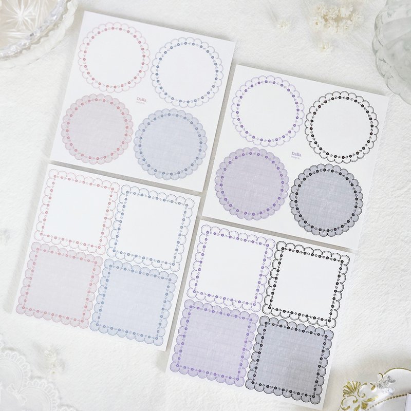 lovely lace memo pad - กระดาษโน้ต - กระดาษ 