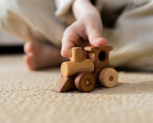 FirebirdWorkshop Wooden train toys | Montessori Baby toys wooden train | Train toy | Toddler toys