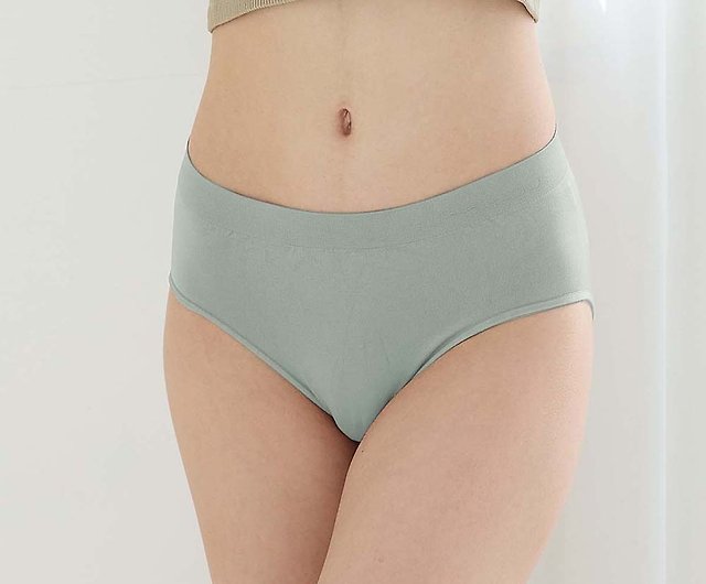 Belo Graphene Seamless Mid-Rise Briefs - Gray (Regular/Extended) - Shop  peilou Women's Underwear - Pinkoi
