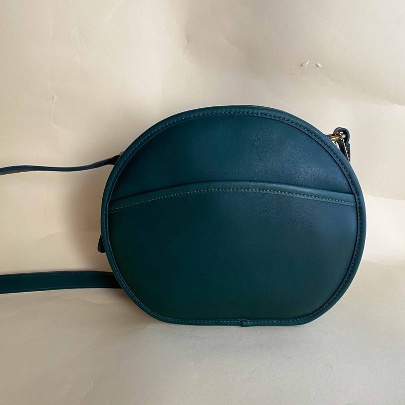 Second-hand Coach│Crossbody Bag│Side Bag│Shoulder Bag│Genuine Leather│Girlfriend Gift Chester Bag - Messenger Bags & Sling Bags - Genuine Leather Green