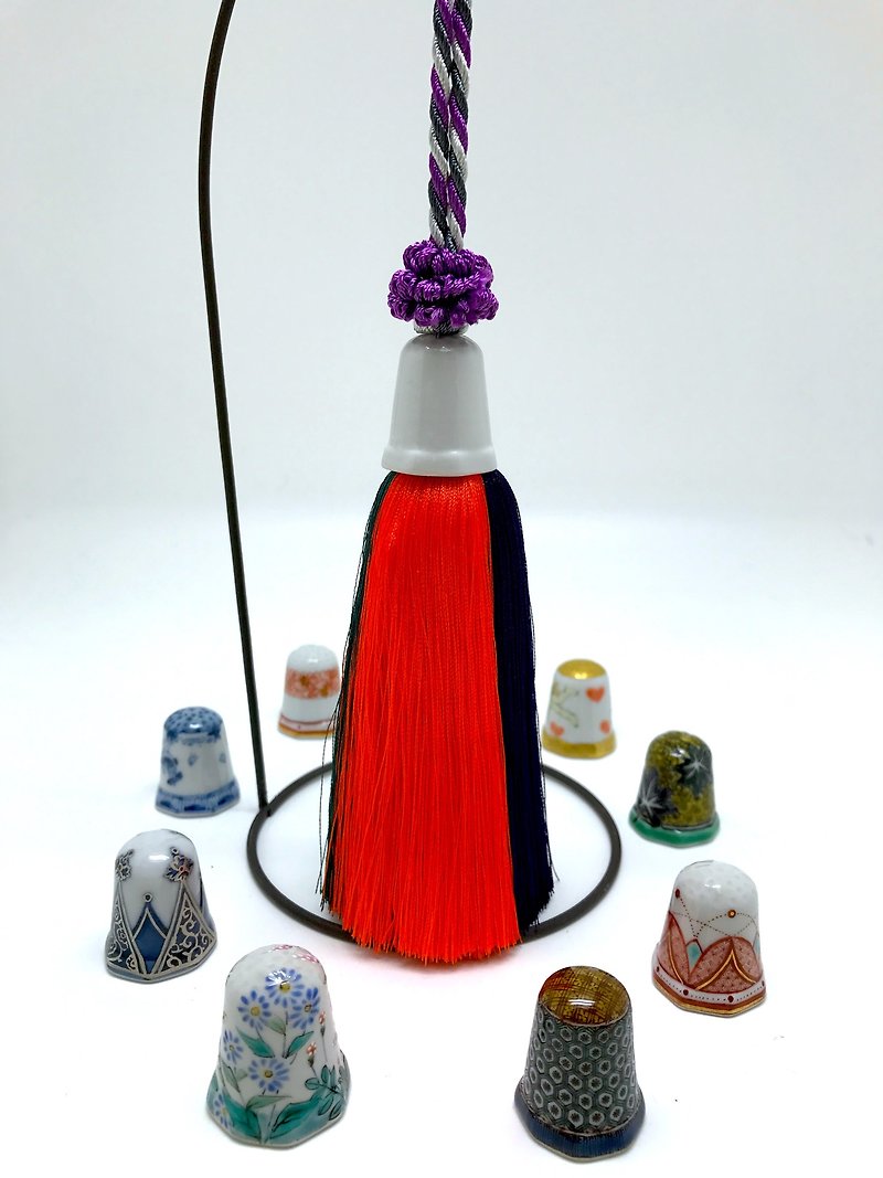 AFE Tassel system for kutani thimble 4-color gradation - Keychains - Polyester Multicolor