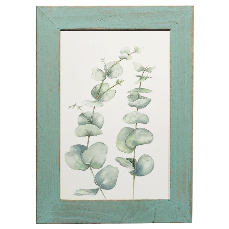 Eucalyptus botanical watercolor art/Original painting/Handmade gift/Home decor - ของวางตกแต่ง - กระดาษ หลากหลายสี