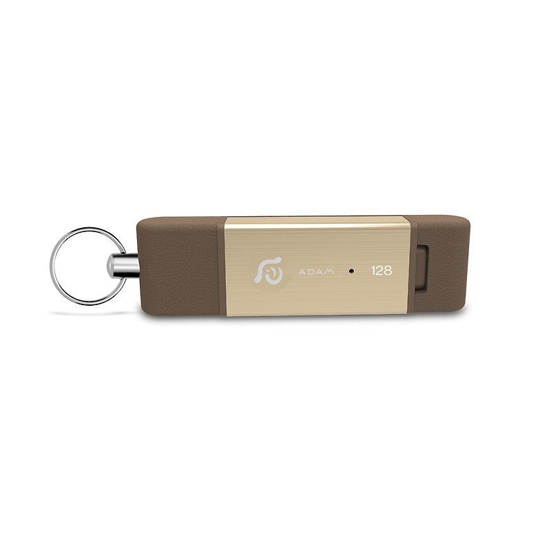 Gift box version | iKlips DUO Apple iOS speed two-way flash card 128GB gold 4714781444767 - USB Flash Drives - Other Metals Gold