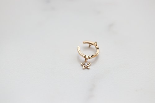 CHARIS GRACE 14K Star Irregular Cuff Earring 星星耳夾耳環