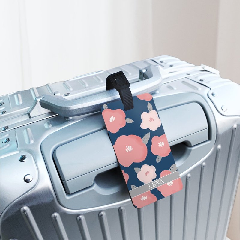 【ハイビスカス】ラゲージタグ / 誕生日プレゼント / 親友へのギフト / カスタマイズギフト - ラゲッジタグ・ネームタグ - プラスチック 