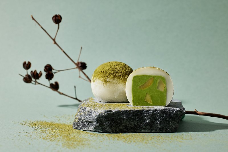 Matcha Daifuku - เค้กและของหวาน - อาหารสด สีเขียว