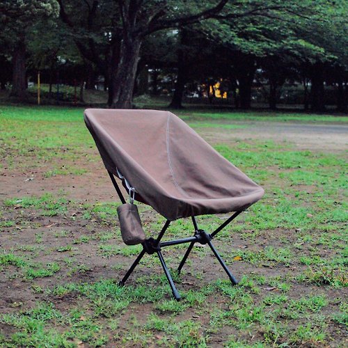 annabelle camp キャンプ用チェアカバー (brown cotton linen)
