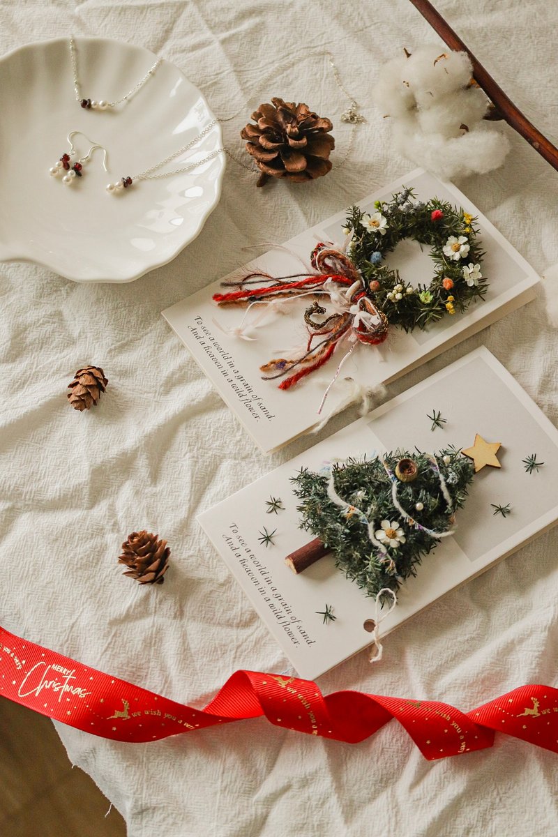 雪松聖誕 × 純銀飾品 - 佳節聯名禮組 - 項鍊 - 植物．花 多色