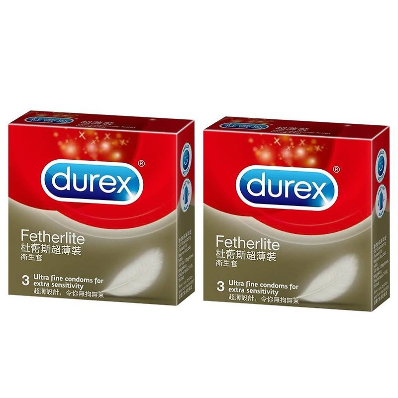 Durex杜蕾斯 超薄裝 保險套 3入裝*2盒 - 情趣用品 - 乳膠 透明