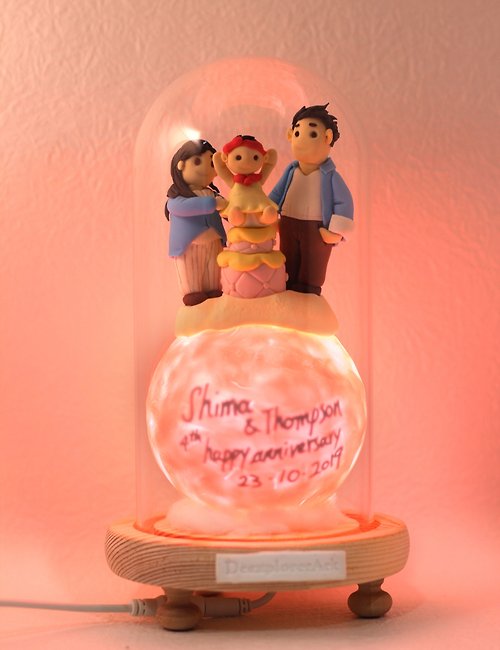 deexplorerworkshop 客製人像星球物語燈 , 一份最貼心的情人節禮物