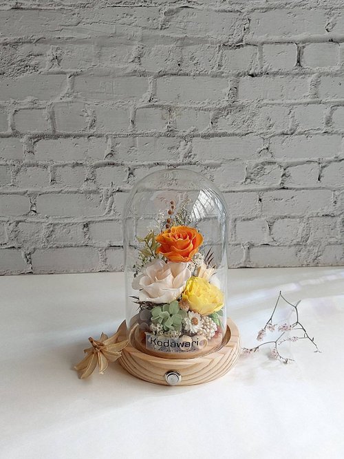 Kodawari Plant Art Workshop 永生花玻璃罩.花盅小夜燈 祝賀花禮 生日.情人節.母親節.畢業
